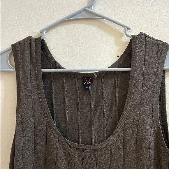 AVA Brown Sleeveless Tank Top* - Picture 3 of 7
